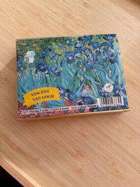 Vintage Vincent Van Gogh Irises Playing Cards Set 2 Decks Bridge Scoring Table M